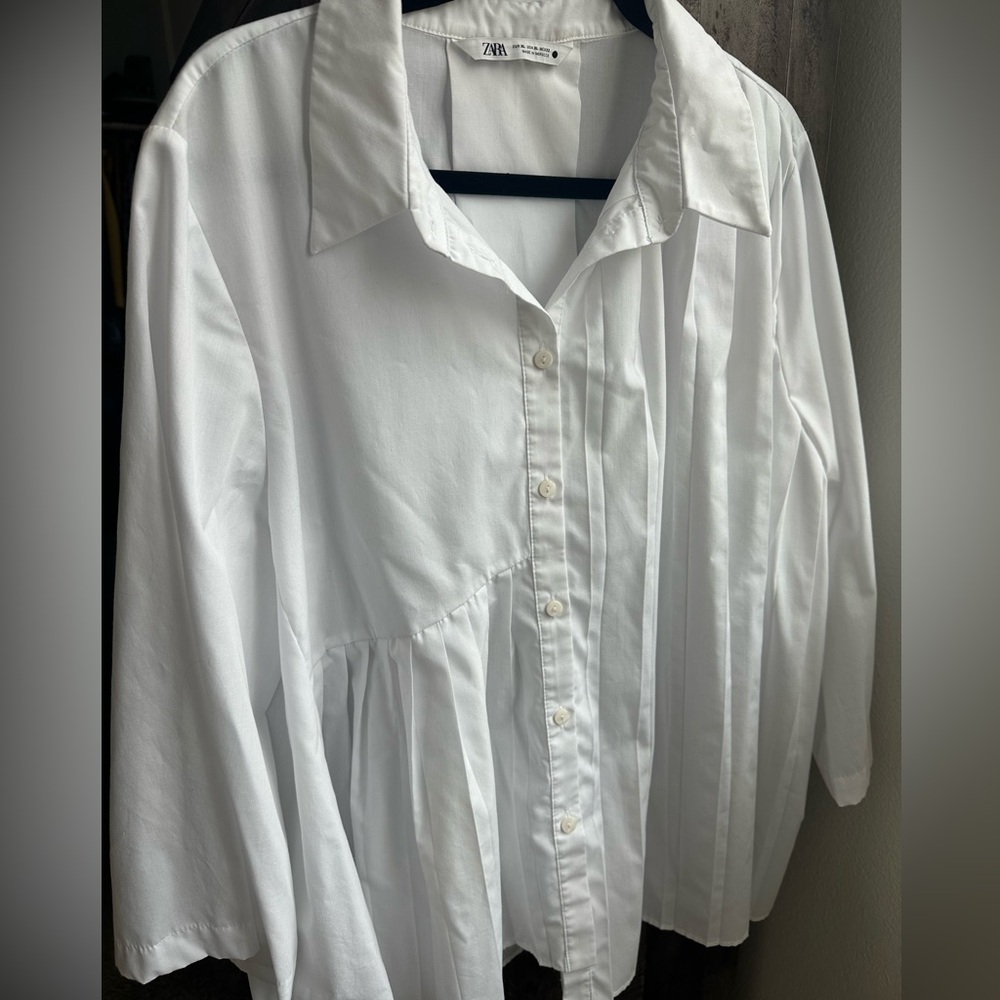 Zara Pleated Blouse
